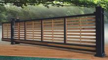 Wooden Automatic Sliding Gates , Residential Trackless Cant