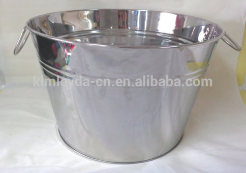 Large size party ice bucket, metal ice bucket stainless steel ice bucket