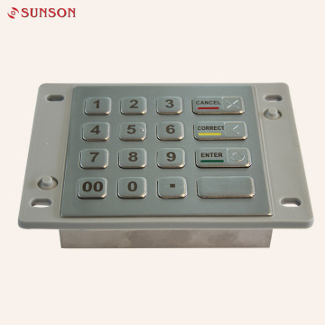 Igodo 16 Paykwụ Paygwọ Kiosk Metal ezoro ezo Pinpad