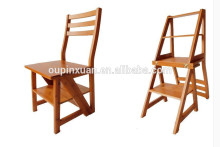 New arrival useful multifunctional ladder chair for families Folding bamboo step Ladder Chair