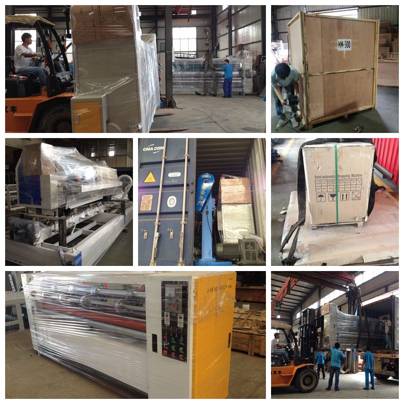 automatic high speed 4 color cardboard carton box flexo printer slot die cut machine