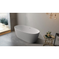 Oval Freestanding Bathtub In White Color