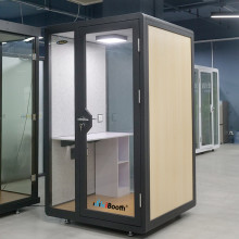 Wooden flexible soundproof box office