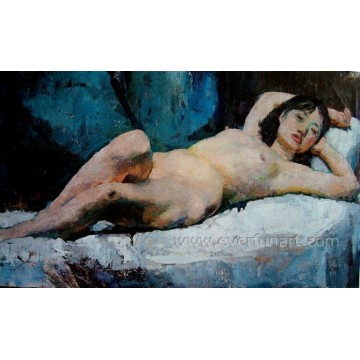 Handgemachte Berufslieferant-Frauen-heiße reizvolle nackte Malerei Ebf-038