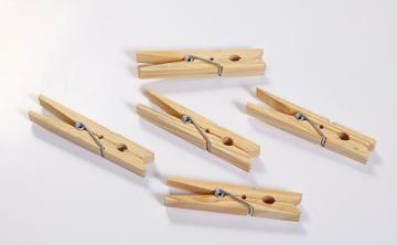 Wooden clothes pins