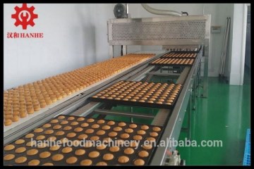China fully Automatic Cake depositor Production Line& cake making production line