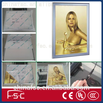 Double side led snap frame light box