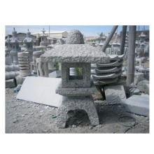 Hand-Carved Japanese Style Stone Lantern for Outdoor Garden Decor