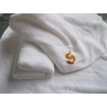 100%Cotton White Embroidery Towel Set