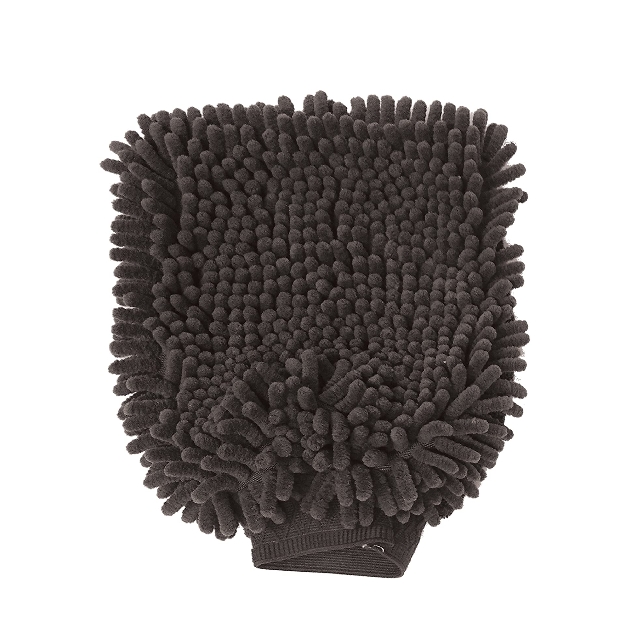 pet towel glove ultra absorbent chenille coral fleece material - great for drying dog or cat fur after bath