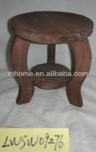 Natural rustic wood stool
