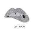 Mouth Patches Lip Sequins Patches Embroidered