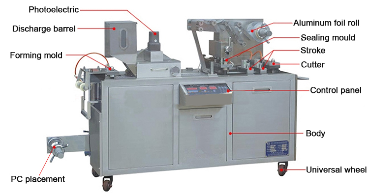 Máquina de vedação de cartões de bolha de memória manual pequeno/ Máquina de embalagem de papel de papel de bolha/ goma de goma de mascar pacote de bolha