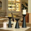 Black Candle Holders Set of 3
