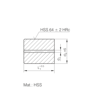 Matrices sans épaule avec alésage de départ