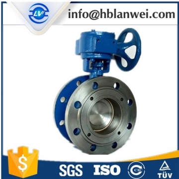 Worm Gear Double Flange Butterfly Valve D341X-16