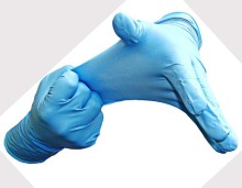 disposable blue vinyl glove/safety product powder and powder free made in china