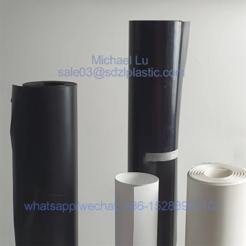 0.35mm Top leader rigid black white hips sheet