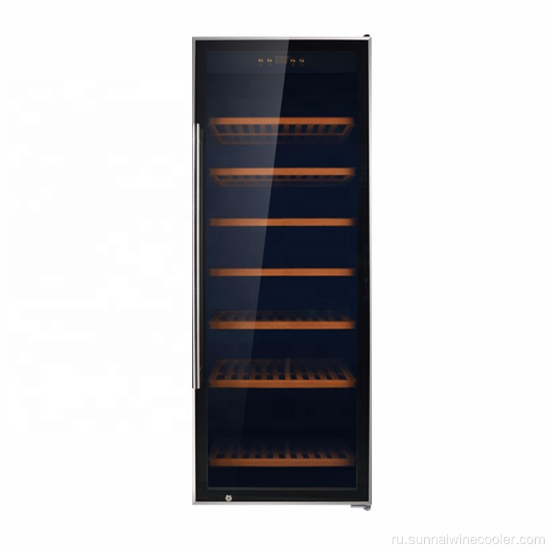 Black Panel Compressor Big Wine холодильник
