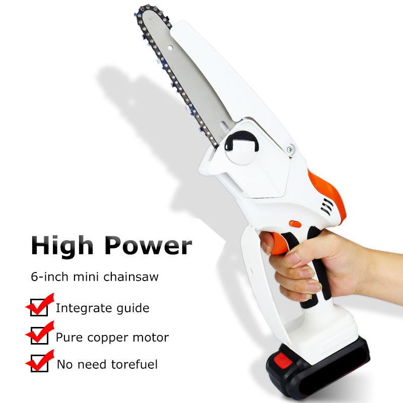 6 Inch Mini Cordless Chainsaw Cordless Handheld Chainsaw For Wood ...
