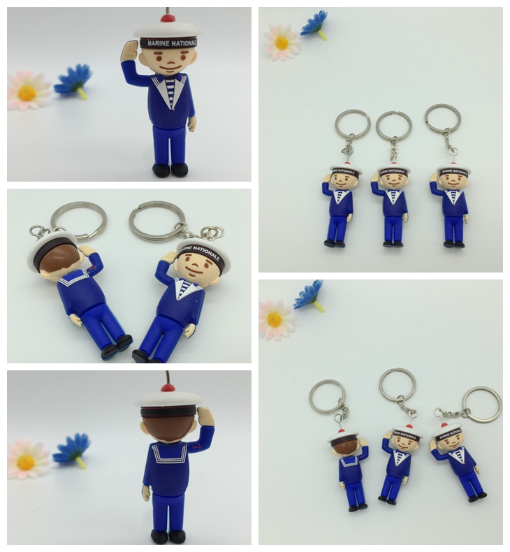 3D silicone key chains