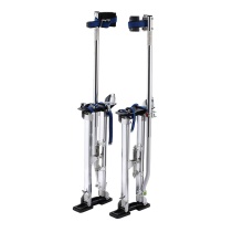 Adjustable Aluminum Drywall Stilts 48"-64" for Taping, Painting - RED/SILVER/BLUE