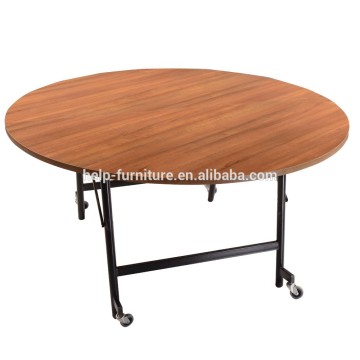 Restaurant small round folding tables