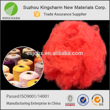 colored regenerated polyester staple fiber