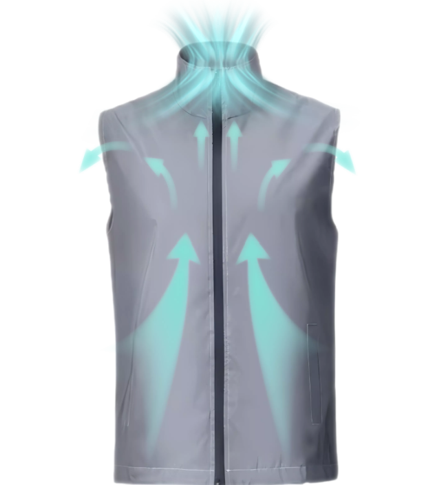 Air Guiding Fan Cooling Leisure Vest