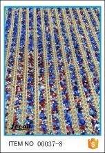 China Made Iron On Crystal Beaded Rhinestone Mesh