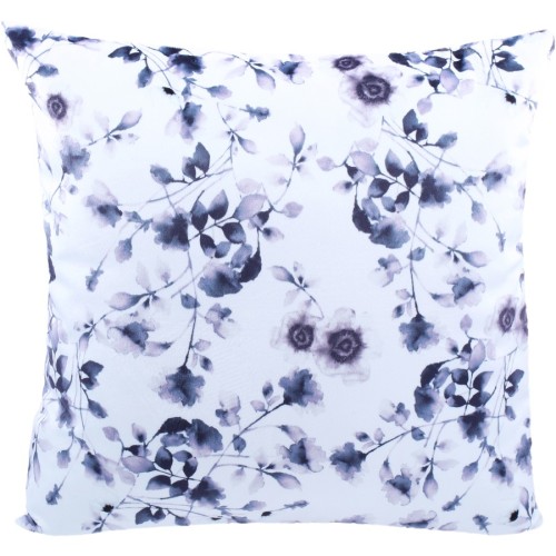 Purple floral printed cushion pillow