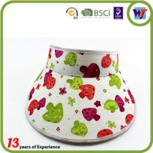 lovely women cotton sun visor 75g WOVEN FABRIC SUN VISOR