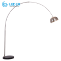 Lampade da terra alte argento LEDER