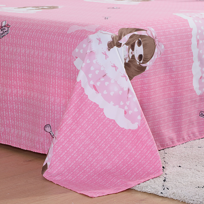 Rosa Blumen Babybett Bettwäsche Sets für Mädchen