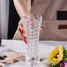 Wholesale Tall Cylinder Nordic Wedding Clear Glass Vase