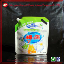 high quality customize stand up spout pouhc for liquid detergent packaging