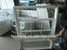 PVC Veranda window/Double pane glass/double hung tilt window