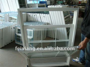 PVC Veranda window/Double pane glass/double hung tilt window