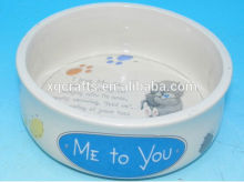 Cute cat design cat ceramic bowl