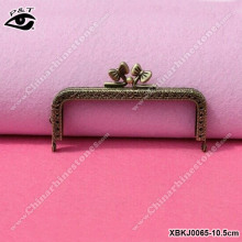 10.50CM Bowtie Clasp Frames Antique Color Handle Purse Frames