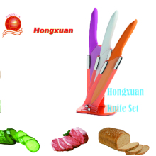 2017 Newest! Utility Knife Chef's Knife Bread Knife Slicer Knife Painted Knives Painted Coat Orange Knives Kitchen Knives