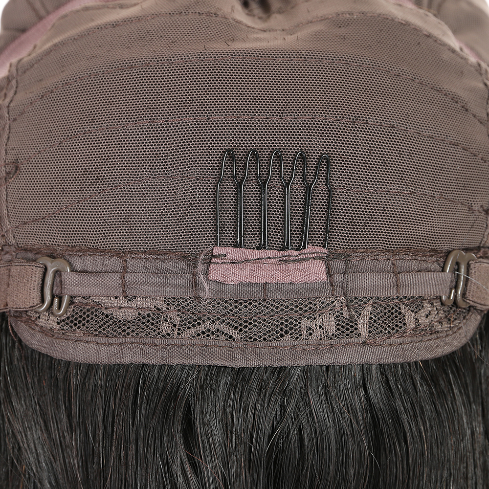 Arebella Dropshipping Vendor High Density Natural Hair Line  18inch  T1B/99J 4*4  Lace Front   Wigs