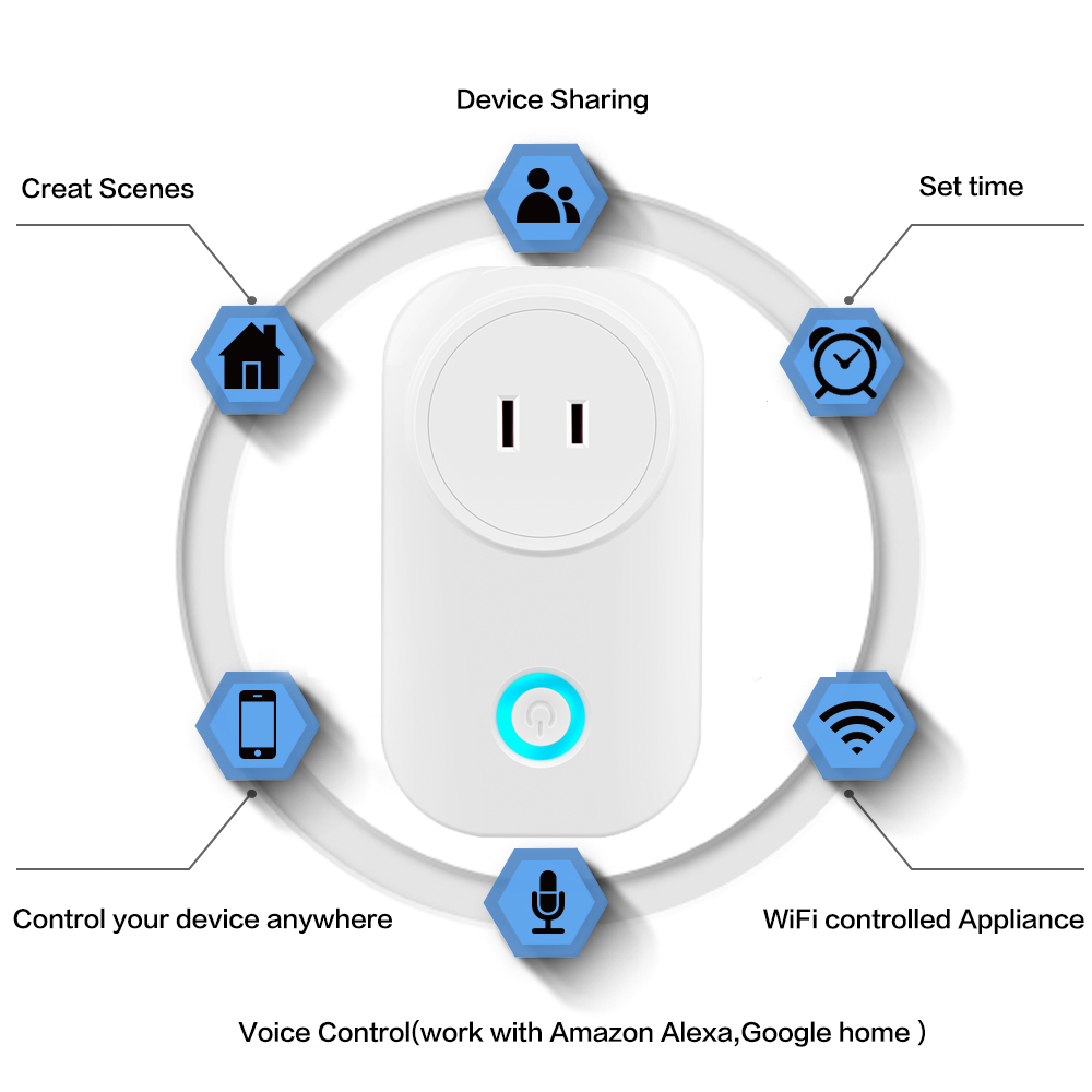 Smart Home Zigbee Timer Amazon Tuya Japan Wifi Smart Plug Socket