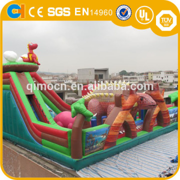 Giant dinosaur theme inflatable amusement park inflatable dinosaur fun city inflatable fun island for kids