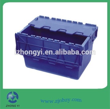 Colorful Plastic Turnover Crate with Lid