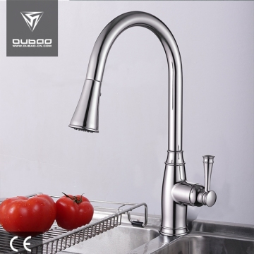 Single Handle Deck Mounted Chrome Kitchen Sink Mixer