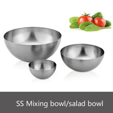 3pcs Stainless Steel Salad Bowl/ Mixing Bowl Set