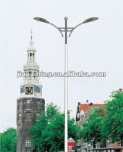 double arms tapered gavanized steel poles