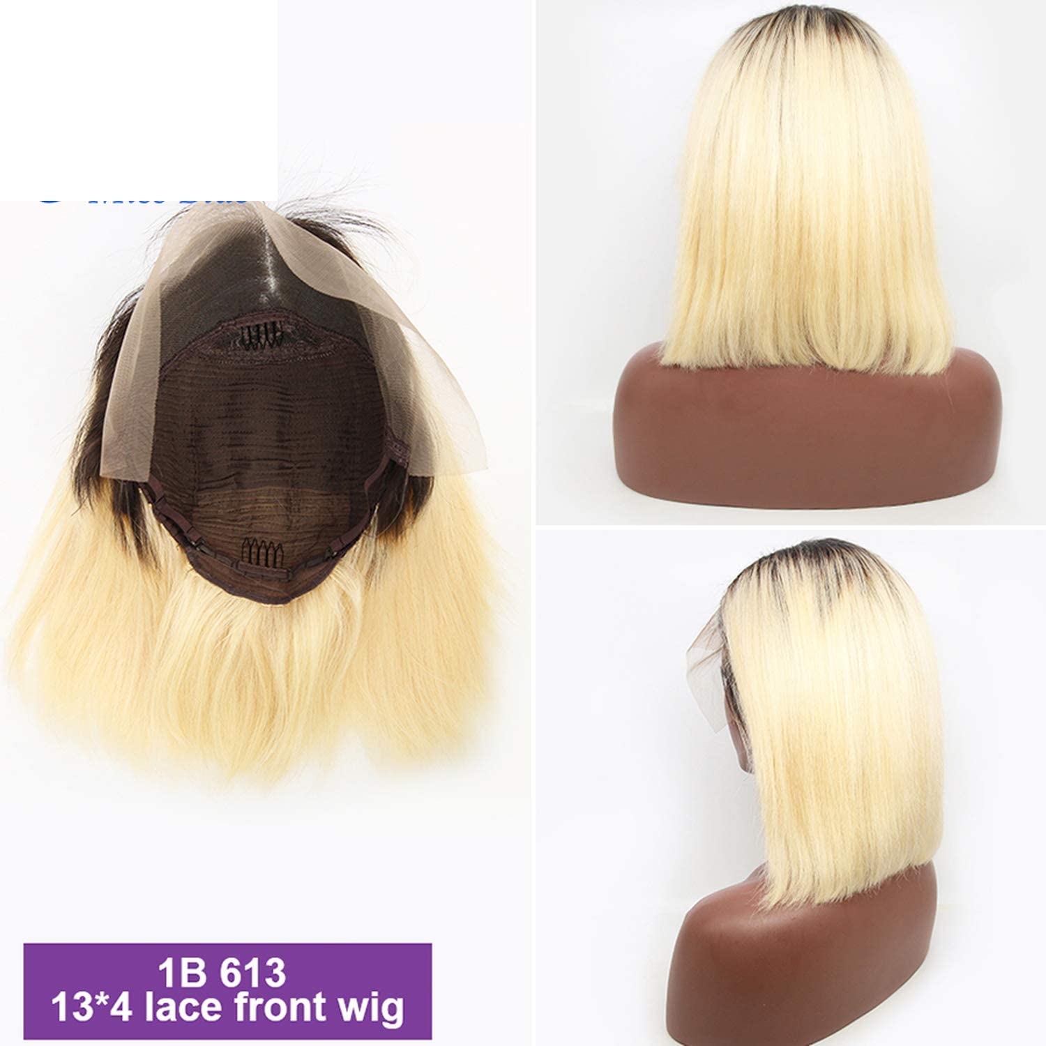 613 Wig Human Hair Blonde Lace Front Straight Bob Wig Brazilian Wig Vendors 2020 Fashion Hot Selling Wholesale