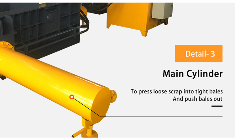 JUNTUO waste car compactor /car metal balling press/ baling press machine